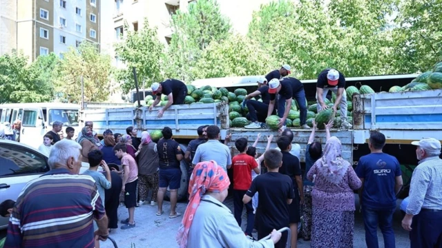 Acıpayam’da kavun-karpuz üreticisine Büyükşehir desteği — Fotoğraf 9