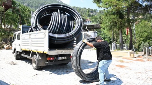 Antalya’da kırsal mahallelere 12 bin 300 metre boru desteği — Fotoğraf 6