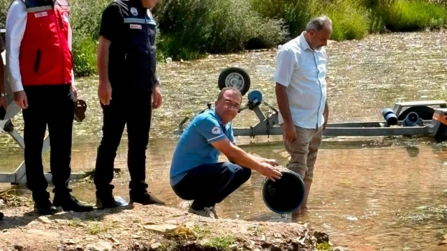 Hatay’da baraj ve göletlere 682 bin sazan yavrusu bırakıldı — Fotoğraf 6