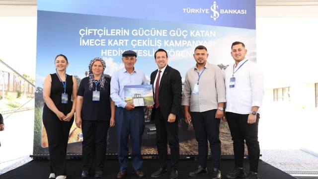 İş Bankası İmeceKart çekilişinde 4 traktör sahiplerini buldu — Fotoğraf 1