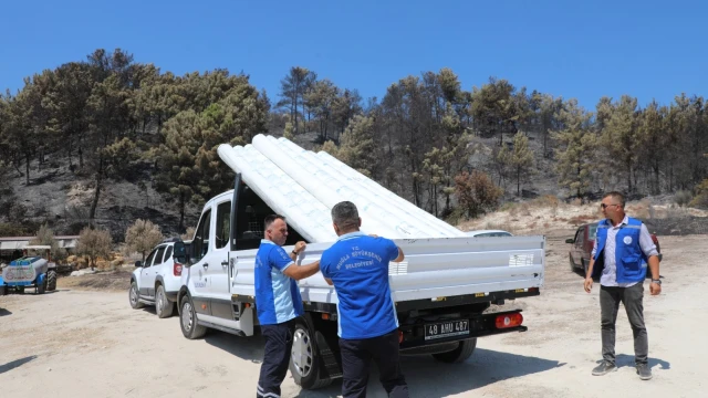 Seydikemer’de yangın mağduru üreticiye sera desteği — Fotoğraf 4