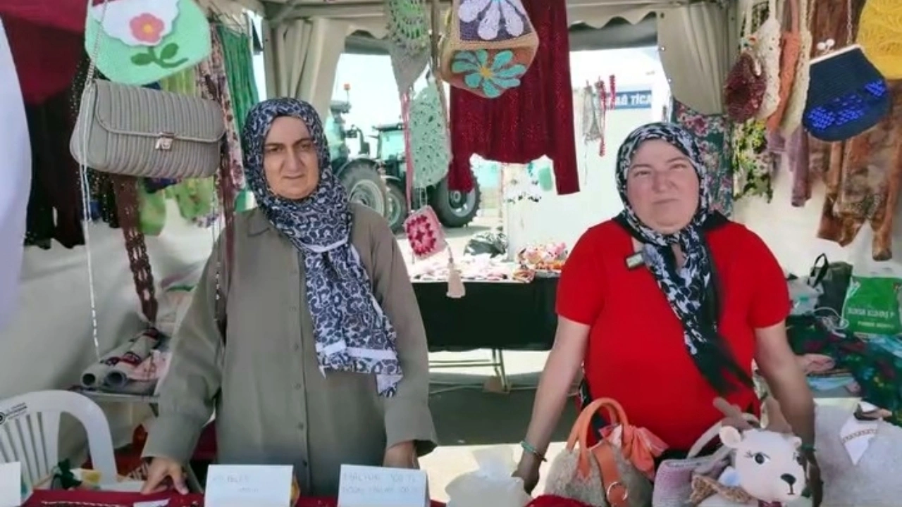 Tekirdağ’da kadın üreticiler ürünlerini etkinlikte tanıttı