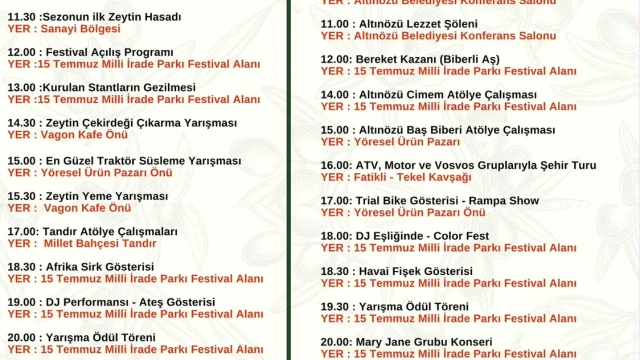 Altınözü’nde zeytin ve gastronomi festivali başlıyor — Fotoğraf 2