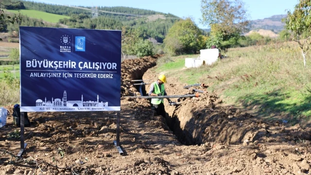 Bursa’da 595 dekar araziye sulama suyu sağlanacak