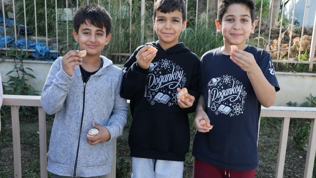 Hatay’da öğrencilere 100 ton mandalina dağıtıldı — Fotoğraf 17