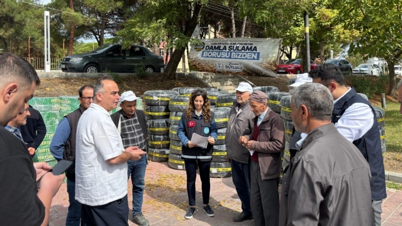 Manisa’da 3 Bin 232 Üreticiye Damlama Sulama Desteği