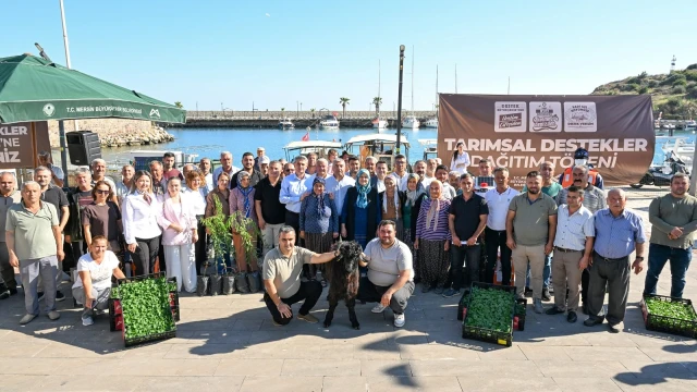 Mersin’de 347 zeytin üreticisine hasat makinesi desteği — Fotoğraf 1