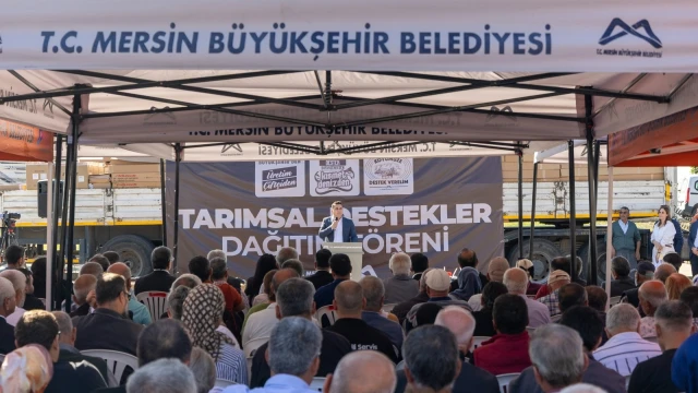 Mersin’de 347 zeytin üreticisine hasat makinesi desteği — Fotoğraf 7