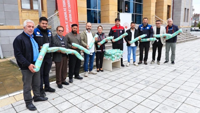 Sinop’ta geleneksel balıkçılara ağ ve donam desteği