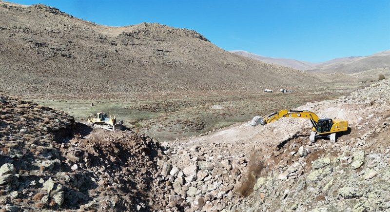 Erzurum Büyükşehir: Yeşilyayla'da sulama göleti yapılıyor