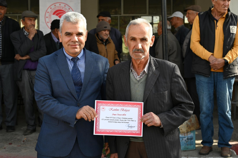 Denizli Tarım İl Müdürlüğü Zeytin Tarla Okulunu Tavas’ta Tamamladı