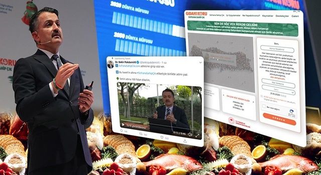 Bakan Pakdemirli, İsrafı Önlemek İçin "Söz Veriyorum" Kampanyası Başlattı