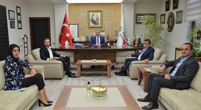 Türkiye Sigorta ve Kent Türk Tv'den Başkan Akay'a Ziyaret