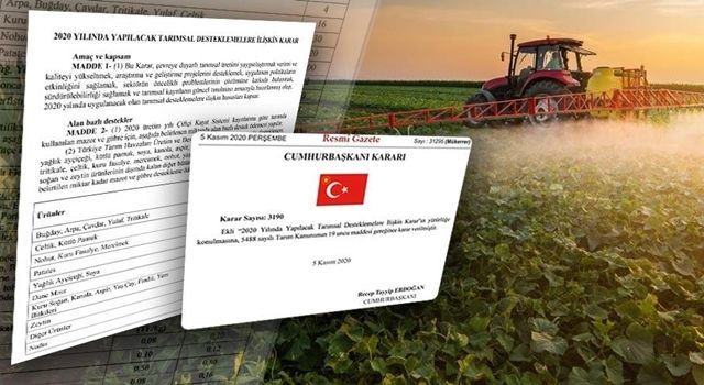 Çiftçilere Yapılacak Tarımsal Destek Miktarları Belli Oldu