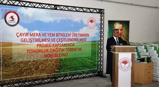 Üreticilere Yüzde 70 Hibeli Yem Bitkisi Tohumu Dağıtıldı