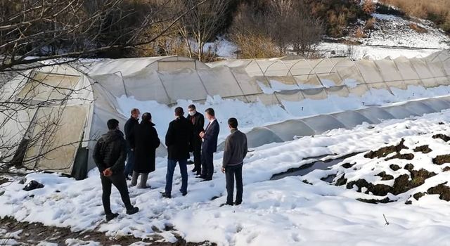 İzmit’te hasar gören seralar yerinde incelendi