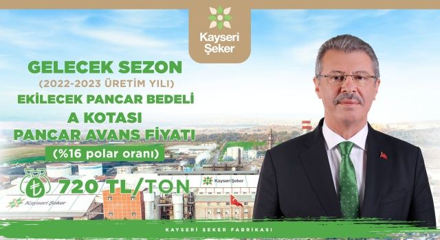 Kayseri Şeker Çiftçinin Yüzünü Güldürdü