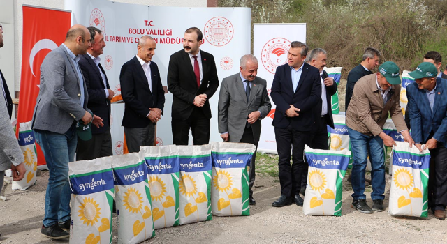 Göynük’te Ayçiçeği Üretimine Büyük Destek