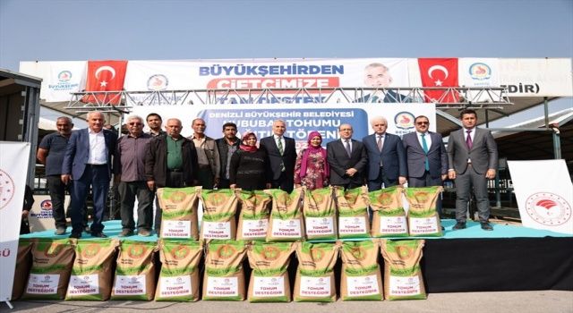 Denizli’de çiftçilere 1,525 ton sertifikalı tohum desteği