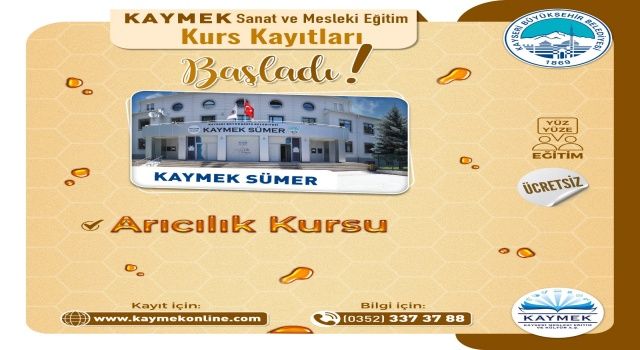 Büyükşehir KAYMEK’ten “Arıcılık” Kursu