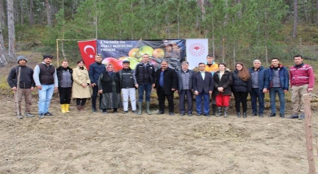 Karabük’ün saklı değerleri projesi kapsamında üretilen fidanlar toprakla buluştu