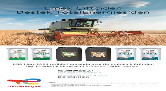 TotalEnergies’den tarıma destek kampanyası
