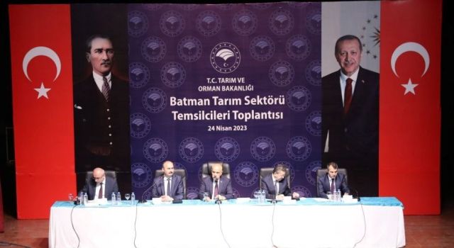 Bakan Kirişci, Siirt Ve Batman’da Tarım Sektörü Temsilcileriyle Bir Araya Geldi