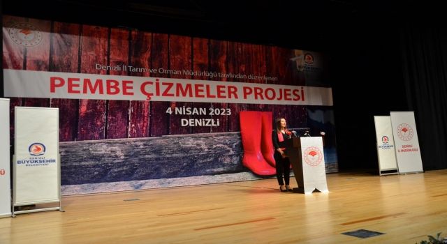 Denizli’de Pembe Çizmeler Projesi kapanış toplantısına yoğun ilgi