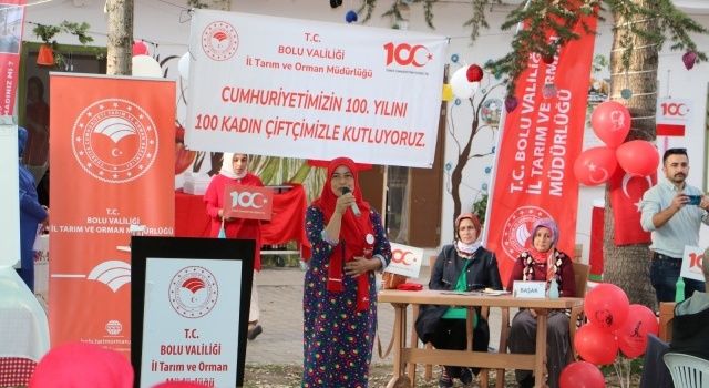 Bolu’da Cumhuriyetin 100. Yılında 100 Kadın Çiftçi ile Buluşma Etkinliği Düzenlendi