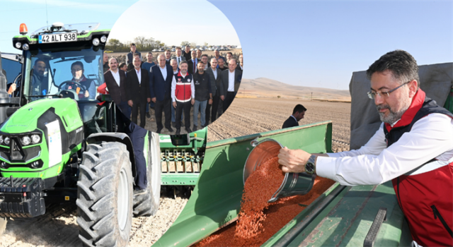 Bakan Yumaklı, Konya'da Tohumlar Toprakla Buluşuyor Programı'na Katıldı
