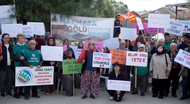 Marmara Gölü’nün Tarım Alanına Dönüştürülmesine Tepki