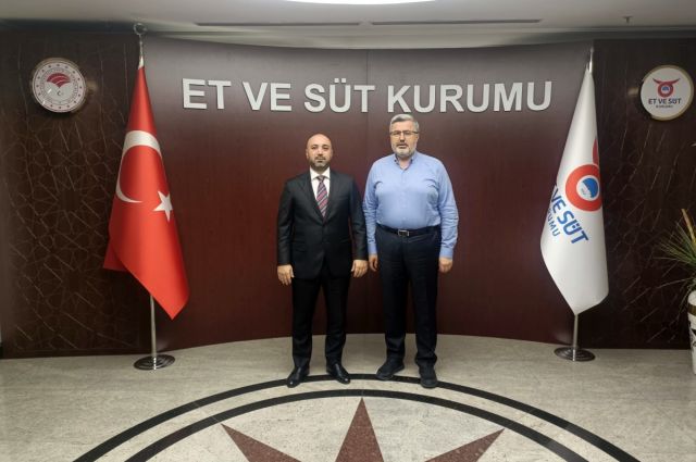 Milletvekili Özkaya, Et ve Süt Kurumu Başkanı Taylan'ı Ziyaret Etti