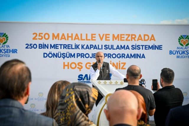 Malatya Büyükşehir’den çiftçilere 70 milyon TL’lik sulama desteği