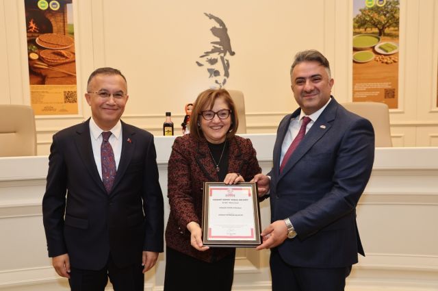 Gaziantep Büyükşehir’de coğrafi işaretler için teşekkür töreni