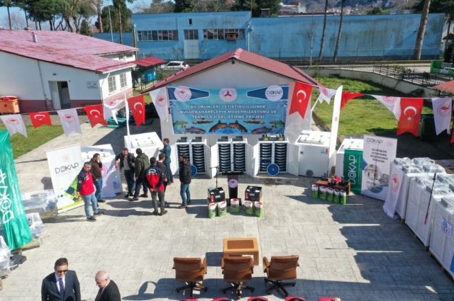 Giresun’da Su Ürünleri Yetiştiriciliğine Ekipman Desteği
