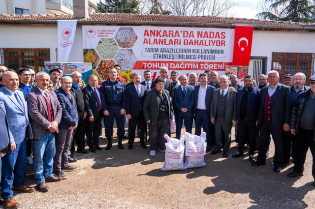 Gölbaşı’nda nohut üretimine destek