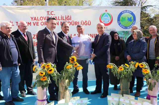 Yalova’da üreticilere ayçiçeği ve fasulye tohumu dağıtıldı