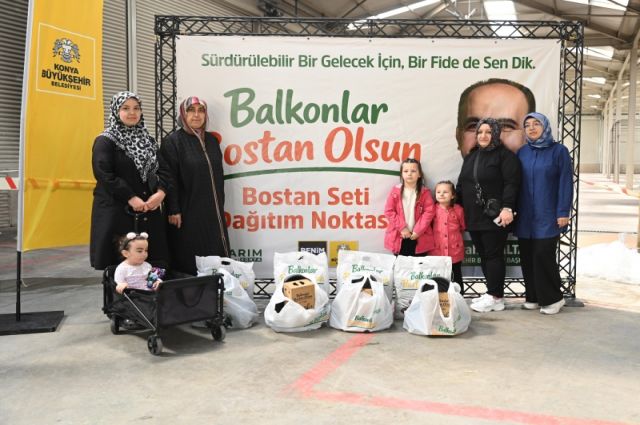 Konya Büyükşehir’den “Balkonlar Bostan Olsun” Desteği