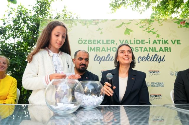 Üsküdar Belediyesi bostan parselleri için kura çekti yapıldı