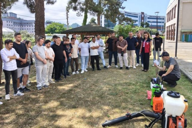 Giresun'da kokarca mücadele ekiplerine biyosidal eğitim verildi
