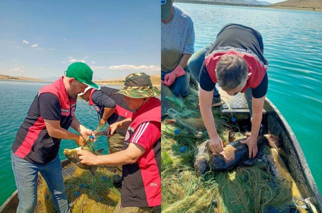 Ağcaşar Barajı’nda 6 bin 750 metre kaçak ağa el konuldu
