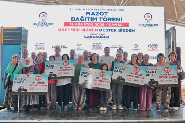 Denizli’de çiftçiye mazot desteği dağıtımı sürüyor