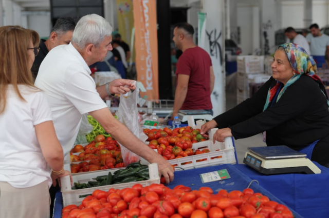 Kayseri’de organik pazarda 171 bin kg sebze ve meyve satıldı
