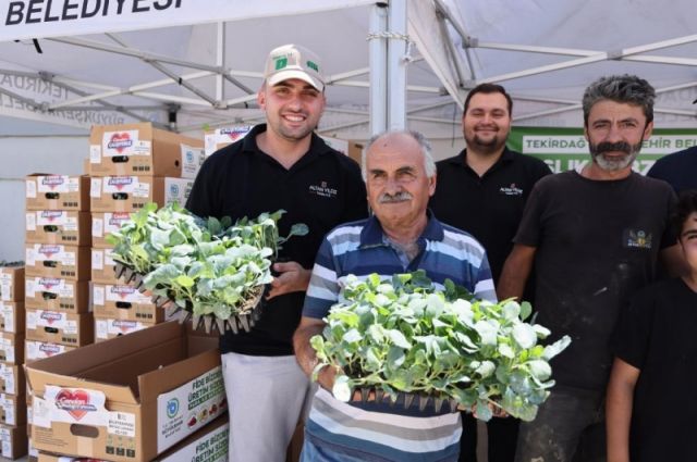 Tekirdağ’da 89 üreticiye 104 bin kışlık sebze fidesi desteği