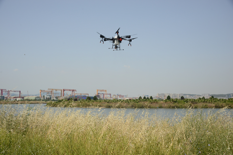 Tuzla Belediyesi'nden Drone ile ilaçlama