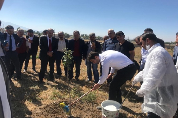 Ağrı’da Kapama Meyve Bahçe Sahiplerine Kışa Hazırlık Eğitimi Yapıldı