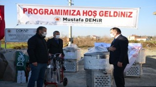 Büyükşehir'den Manda Yetiştiricilerine Makine Desteği