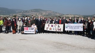 Foça'da santral tepkisi: Bu tesis tarımı bitirir