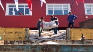 Akörenli Çiftçiler Tohumluk Arpa Sevinci Yaşadı