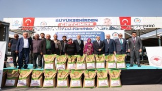 Denizli’de çiftçilere 1,525 ton sertifikalı tohum desteği